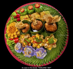 Royal Thai Cuisine Hors d'oeuvres, Bangkok, from the book, "THAILAND 180º".