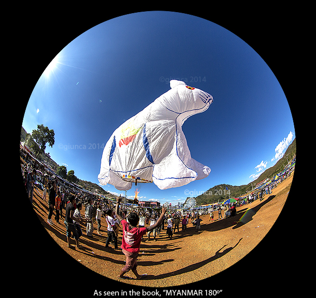 Goes Skyward at the Tazaungdaing Festival in the Shan State of Myanmar. image.