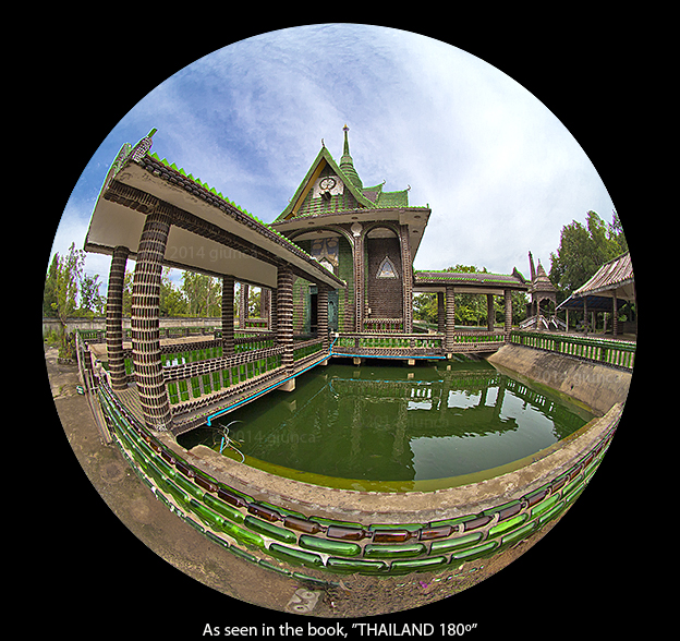 Image of The Million Bottle Temple, or Wat Pa Maha Chedi Kaew from the book, THAILAND 180º.