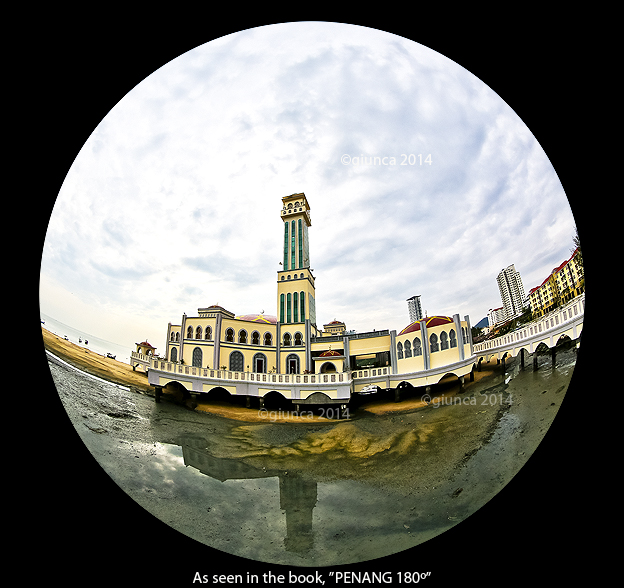 Image of The Floating Mosque, Penang, Malaysia, from the book, PENANG 180º