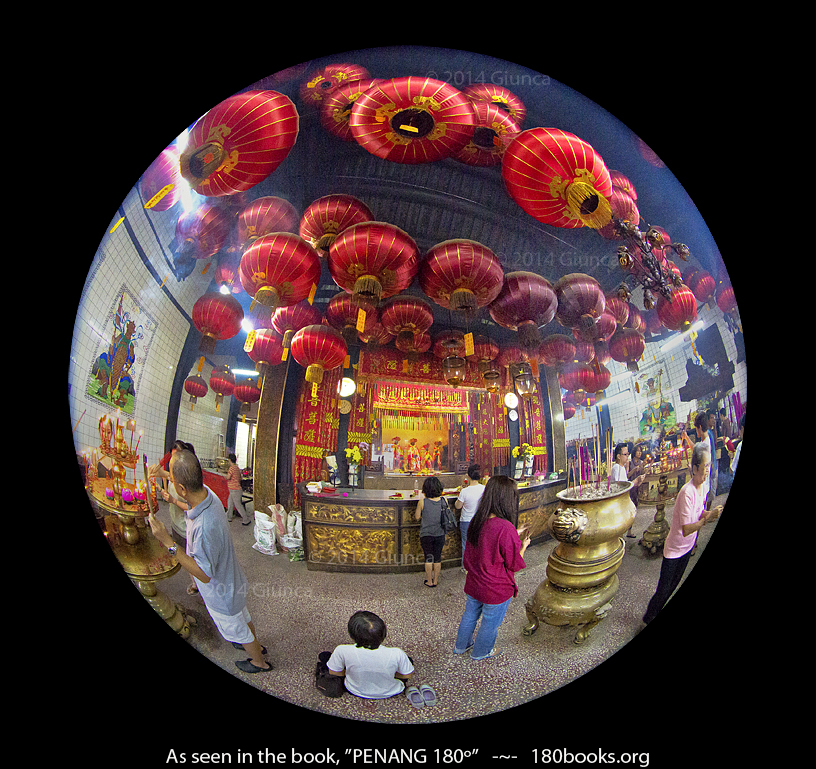 Image of the Inside the Goddess of Mercy Temple in Penang, Malaysia