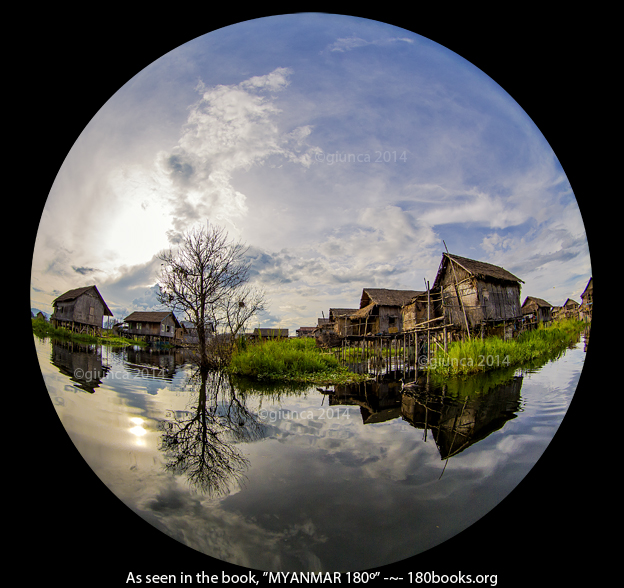 Inle Lake, Myanmar, as seen in the book MYANMAR 180º.