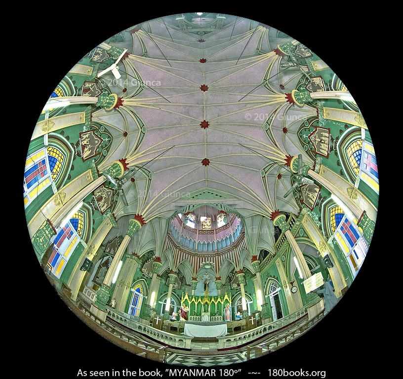 Image of the Interior of St. Joseph's Catholic Church, Mandalay, Myanmar