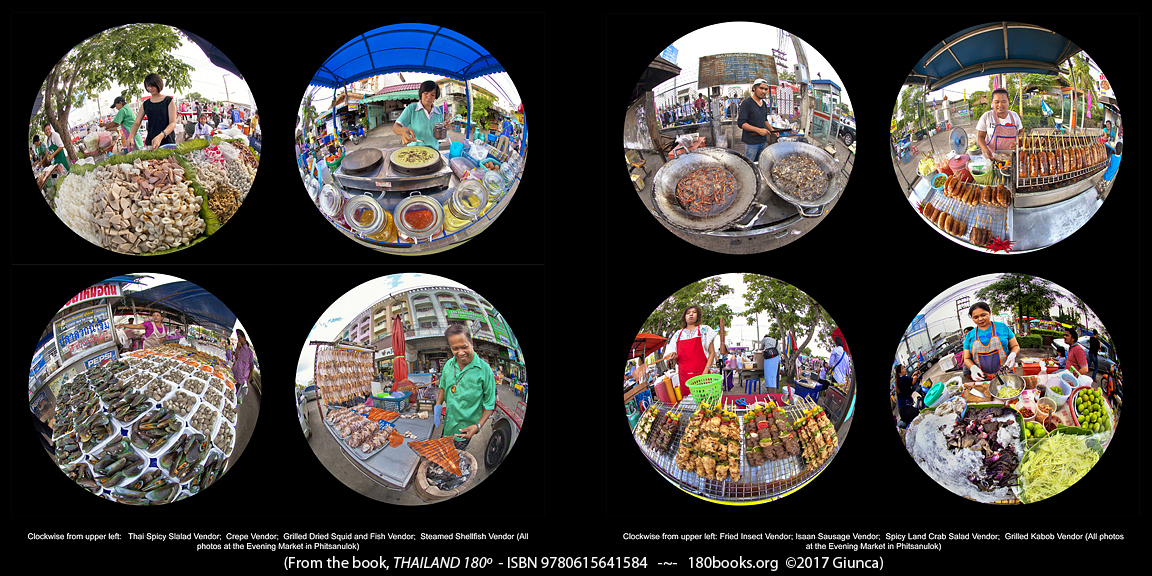 The Phitsanulok Market Photos as Seen in the book, THAILAND 180º. Actual Size is 24 x12 Inches!