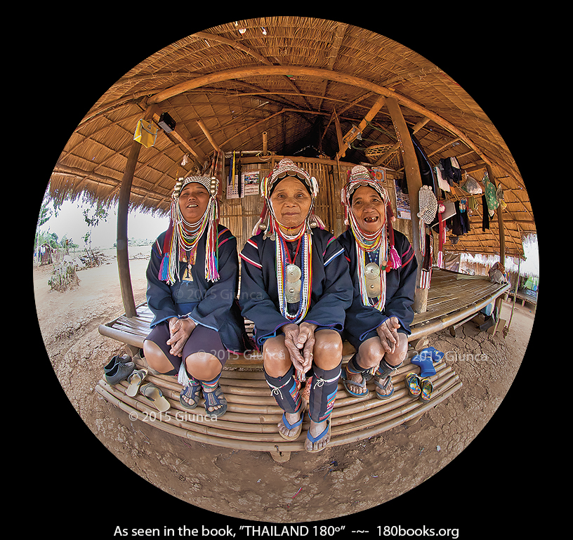 Image of Akha Tribe Women Posing for a Photo