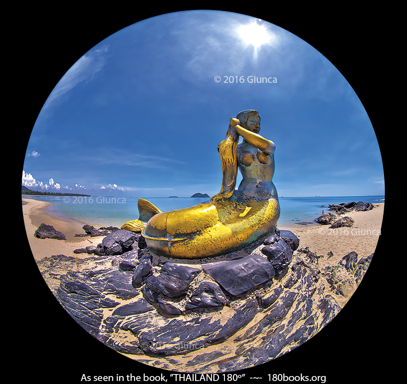 Image of Golden Mermaid on Laem Samila, Songkhla
