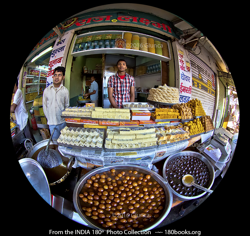 Image of an Indian sweet shop in Udaipur