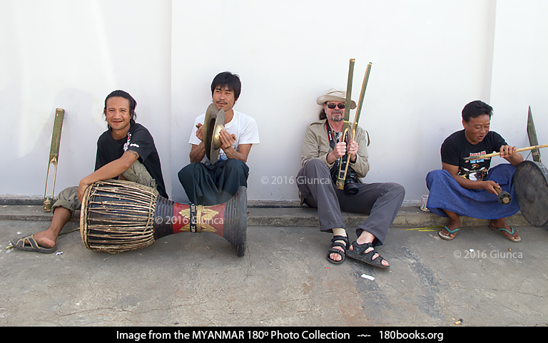 Image of Small band of Shan percussion instruments