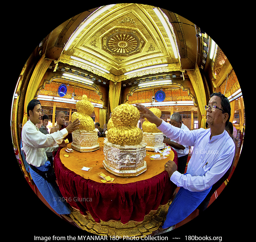 Image of Five Buddha Images, in the Hpaung Daw Oo Pagoda