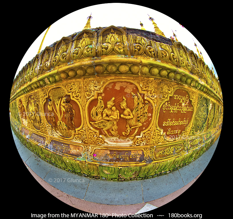Image of Kinnaras and Kinnaris at the Shwedagon Pagoda in Yangon, Myanmar