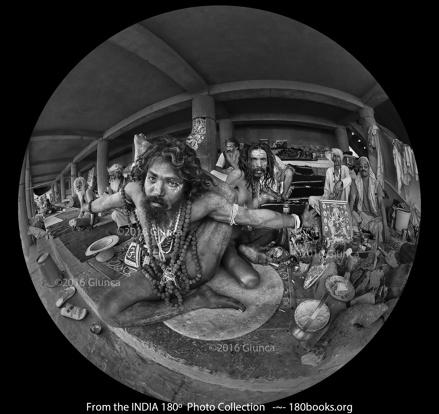 Image of A group of Aghori men