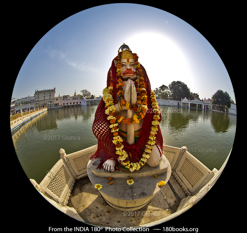 Image of Hanuman statue at the Durgiana Temple in Punjab