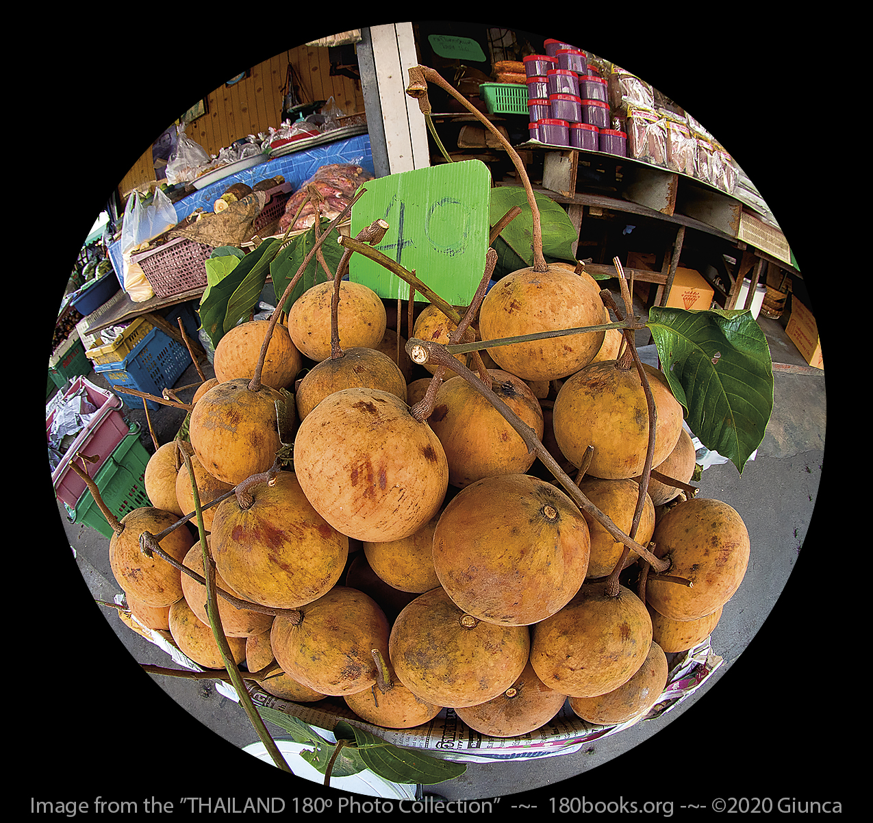 image of Santol at a Thai fruit market